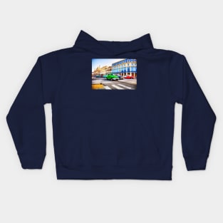 Havana Taxis At The Junction In Cuba Kids Hoodie